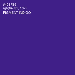 #401F89 - Pigment Indigo Color Image