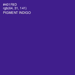 #401F8D - Pigment Indigo Color Image