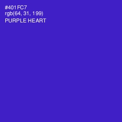 #401FC7 - Purple Heart Color Image