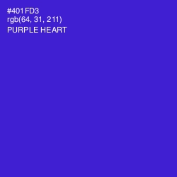 #401FD3 - Purple Heart Color Image