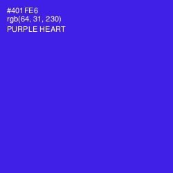 #401FE6 - Purple Heart Color Image