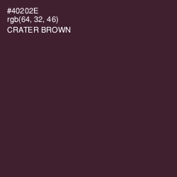#40202E - Crater Brown Color Image