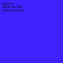 #4020FF - Purple Heart Color Image