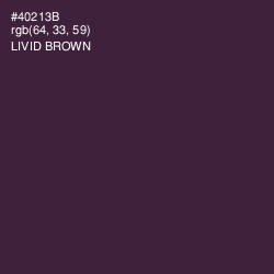 #40213B - Livid Brown Color Image