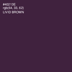 #40213E - Livid Brown Color Image