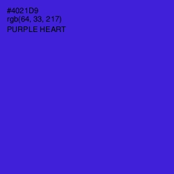 #4021D9 - Purple Heart Color Image