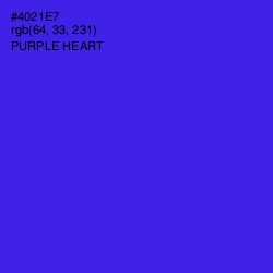 #4021E7 - Purple Heart Color Image