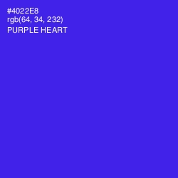 #4022E8 - Purple Heart Color Image