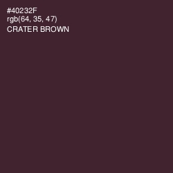 #40232F - Crater Brown Color Image