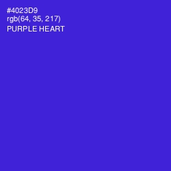 #4023D9 - Purple Heart Color Image