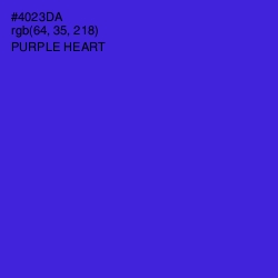 #4023DA - Purple Heart Color Image