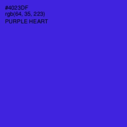 #4023DF - Purple Heart Color Image