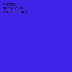 #4023E8 - Purple Heart Color Image