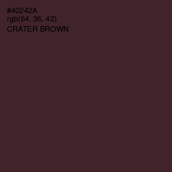 #40242A - Crater Brown Color Image