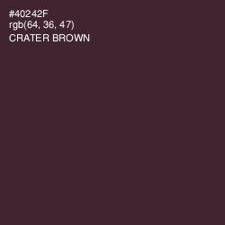 #40242F - Crater Brown Color Image