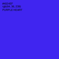 #4024EF - Purple Heart Color Image