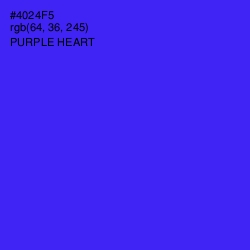 #4024F5 - Purple Heart Color Image