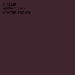 #40252F - Crater Brown Color Image