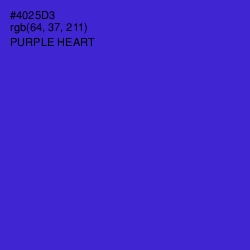 #4025D3 - Purple Heart Color Image