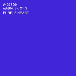 #4025D9 - Purple Heart Color Image