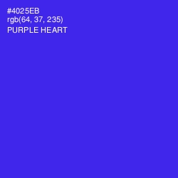 #4025EB - Purple Heart Color Image