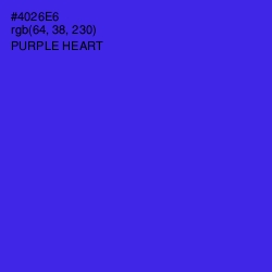 #4026E6 - Purple Heart Color Image