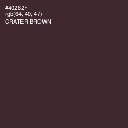 #40282F - Crater Brown Color Image