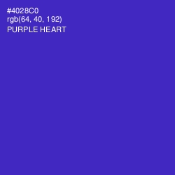 #4028C0 - Purple Heart Color Image