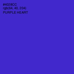 #4028CC - Purple Heart Color Image