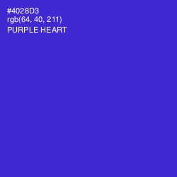 #4028D3 - Purple Heart Color Image