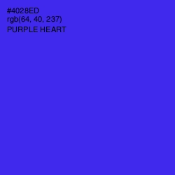 #4028ED - Purple Heart Color Image