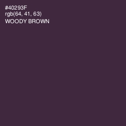 #40293F - Woody Brown Color Image