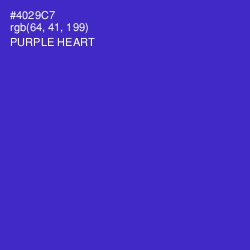 #4029C7 - Purple Heart Color Image