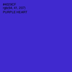 #4029CF - Purple Heart Color Image