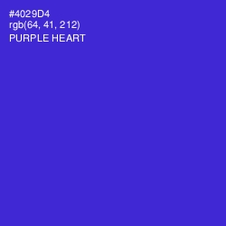 #4029D4 - Purple Heart Color Image