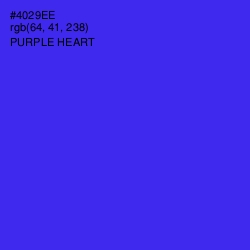 #4029EE - Purple Heart Color Image