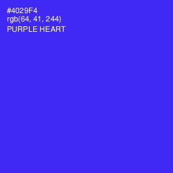 #4029F4 - Purple Heart Color Image