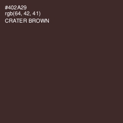 #402A29 - Crater Brown Color Image