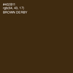 #402B11 - Brown Derby Color Image