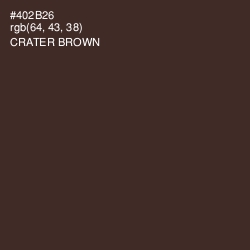 #402B26 - Crater Brown Color Image