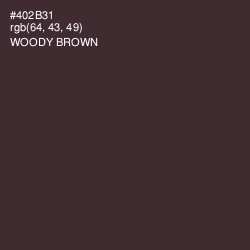 #402B31 - Woody Brown Color Image