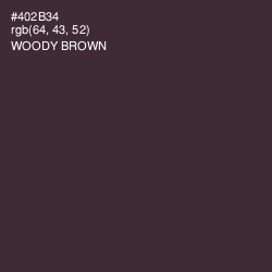 #402B34 - Woody Brown Color Image