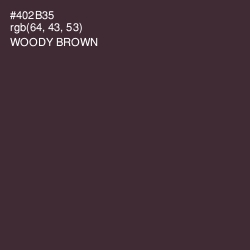 #402B35 - Woody Brown Color Image