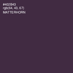 #402B43 - Matterhorn Color Image