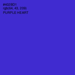 #402BD1 - Purple Heart Color Image