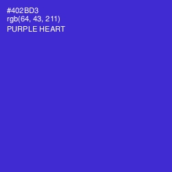 #402BD3 - Purple Heart Color Image