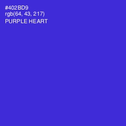 #402BD9 - Purple Heart Color Image