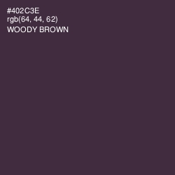 #402C3E - Woody Brown Color Image