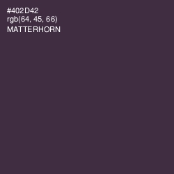 #402D42 - Matterhorn Color Image