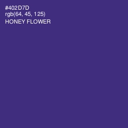 #402D7D - Honey Flower Color Image